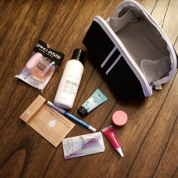 Benefit Avon Urban Decay Josie Maran Travel Bundle Make up Face Care 9 Piece - Picture 1 of 5